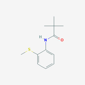 molecular formula C12H17NOS B13837669 N-(2-(Methylthio)phenyl)pivalamide 
