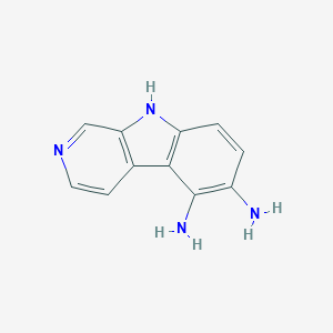 B138377 9H-Pyrido[3,4-b]indole-5,6-diamine CAS No. 131203-81-1