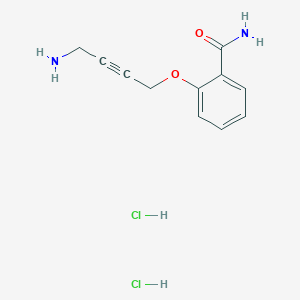 2-[(4-Aminobut-2-yn-1-yl)oxy]benzamide dihydrochloride