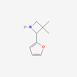 2-(Furan-2-yl)-3,3-dimethylazetidine