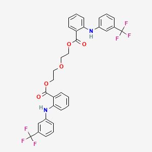 molecular formula C32H26F6N2O5 B1383790 2,2'-Oxybis(ethylene) Bis[2-[[3-(trifluoromethyl)phenyl]amino]benzoate] CAS No. 64352-84-7