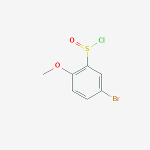 molecular formula C7H6BrClO2S B1383805 5-Bromo-2-methoxybenzene-1-sulfinyl chloride CAS No. 1854933-81-5