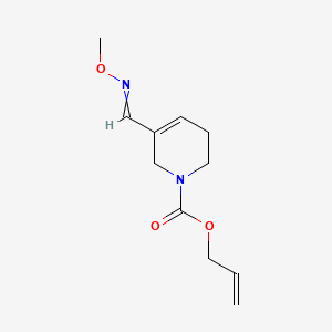 molecular formula C11H16N2O3 B13838212 prop-2-en-1-yl 5-[(E)-(methoxyimino)methyl]-1,2,3,6-tetrahydropyridine-1-carboxylate 