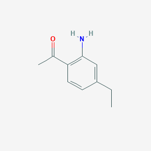 B138383 1-(2-Amino-4-ethylphenyl)ethanone CAS No. 141030-66-2