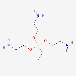 molecular formula C8H23N3O3Si B13838397 Ethyltris(2-aminoethoxy)silane CAS No. 15942-81-1