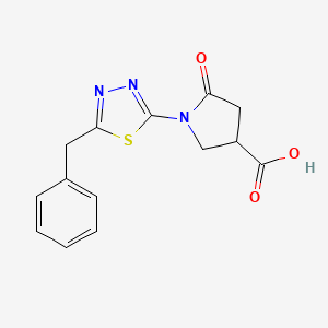 1-(5-Benzyl-1,3,4-thiadiazol-2-yl)-5-oxopyrrolidine-3-carboxylic acid