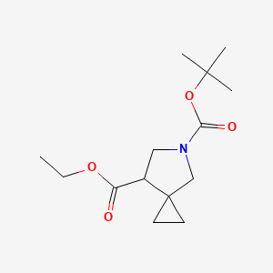 5-Tert-butyl 7-ethyl 5-azaspiro[2.4]heptane-5,7-dicarboxylate