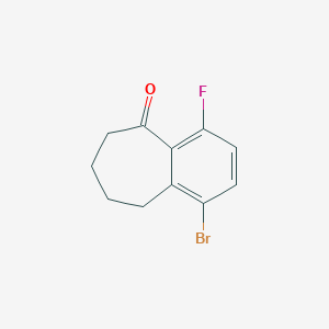 1-Bromo-4-fluoro-6,7,8,9-tetrahydrobenzo[7]annulen-5-one