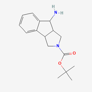 tert-butyl 8-amino-3,3a,8,8a-tetrahydroindeno[1,2-c]pyrrole-2(1H)-carboxylate