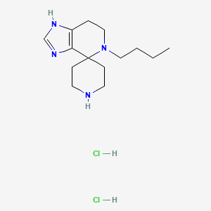 5-Butyl-1,5,6,7-tetrahydrospiro[imidazo[4,5-c]pyridine-4,4'-piperidine] dihydrochloride