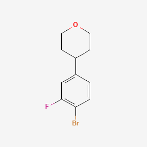 4-(4-Bromo-3-fluorophenyl)tetrahydro-2H-pyran