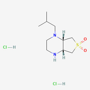 (4aR,7aS)-1-isobutyloctahydrothieno[3,4-b]pyrazine 6,6-dioxide dihydrochloride