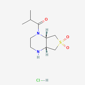 (4aR,7aS)-1-isobutyryloctahydrothieno[3,4-b]pyrazine 6,6-dioxide hydrochloride