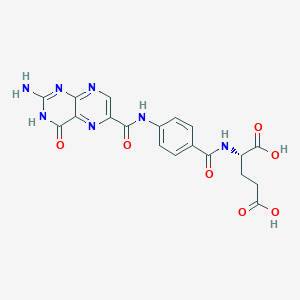molecular formula C19H17N7O7 B13838764 N-[4-[[(2-Amino-1,4-dihydro-4-oxo-6-pteridinyl)carbonyl]amino]benzoyl]-L-glutamic Acid 