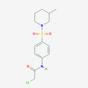 2-Chloro-N-{4-[(3-methylpiperidin-1-yl)sulfonyl]phenyl}acetamide