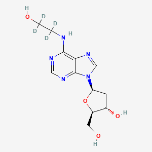 molecular formula C12H17N5O4 B13838775 N6-(2-Hydroxyethyl-d4)-2'-deoxyadenosine 