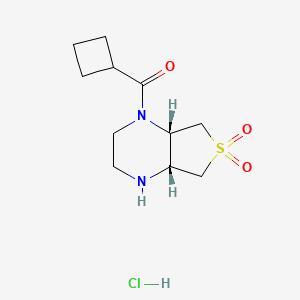 (4aR,7aS)-1-(cyclobutylcarbonyl)octahydrothieno[3,4-b]pyrazine 6,6-dioxide hydrochloride