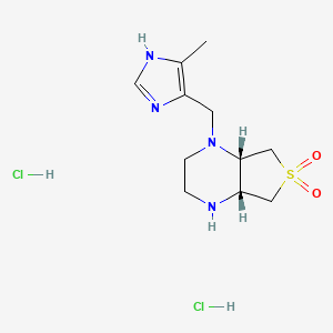 (4aR,7aS)-1-[(4-methyl-1H-imidazol-5-yl)methyl]octahydrothieno[3,4-b]pyrazine 6,6-dioxide dihydrochloride