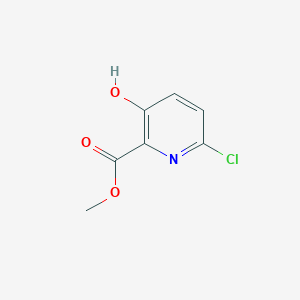 molecular formula C7H6ClNO3 B1383886 Methyl 6-chloro-3-hydroxypicolinate CAS No. 1256811-33-2