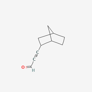 molecular formula C10H12O B13838895 3-(2-Bicyclo[2.2.1]heptanyl)prop-2-ynal 
