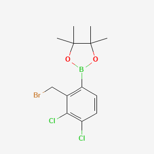 2-[2-(Bromomethyl)-3,4-dichlorophenyl]-4,4,5,5-tetramethyl-1,3,2-dioxaborolane