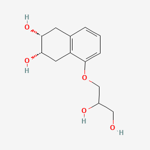 molecular formula C13H18O5 B13839053 3-Destertbutylamino-3-hydroxy Nadolol 