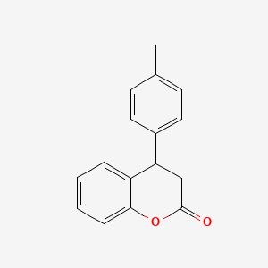 molecular formula C16H14O2 B13839056 3,4-Dihydro-4-(4-methylphenyl)-2H-1-Benzopyran-2-one 