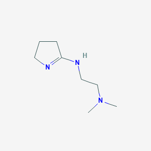 molecular formula C8H17N3 B13839099 N-(3,4-dihydro-2H-pyrrol-5-yl)-N',N'-dimethylethane-1,2-diamine 
