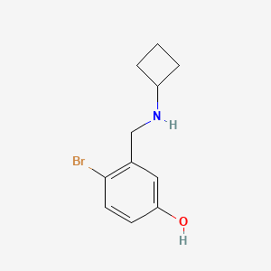 4-Bromo-3-[(cyclobutylamino)methyl]phenol