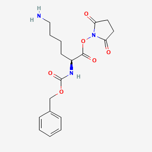molecular formula C18H23N3O6 B13839119 Na,N-epsilon-di-cbz-L-lysine N-hydroxysu ccinimide 