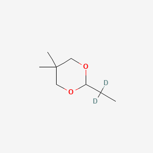 molecular formula C8H16O2 B13839137 2-Ethyl-5,5-dimethyl-1,3-dioxane-d2 