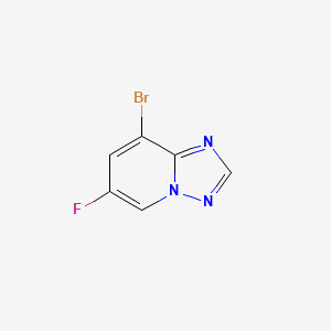 molecular formula C6H3BrFN3 B1383922 8-Bromo-6-fluoro-[1,2,4]triazolo[1,5-a]pyridine CAS No. 2092062-74-1