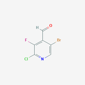 molecular formula C6H2BrClFNO B1383923 5-Bromo-2-chloro-3-fluoropyridine-4-carbaldehyde CAS No. 2090900-94-8