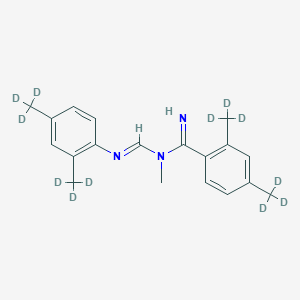molecular formula C19H23N3 B13839259 Amitraz-d12 