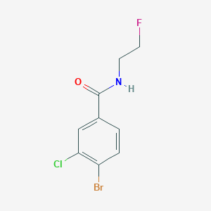 4-Bromo-3-chloro-N-(2-fluoroethyl)benzamide