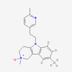 molecular formula C21H25N3O B13839292 Ethyl 2-(4-((5,6-Diphenylpyrazin-2-yl)(isopropyl)amino)butoxy)acetate 