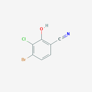 molecular formula C7H3BrClNO B1383930 4-Bromo-3-chloro-2-hydroxybenzonitrile CAS No. 2090588-60-4