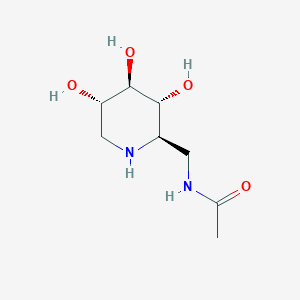 molecular formula C8H16N2O4 B13839355 N-(((2R,3R,4R,5S)-3,4,5-Trihydroxypiperidin-2-YL)methyl)acetamide 