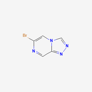 molecular formula C5H3BrN4 B1383936 6-Bromo-[1,2,4]triazolo[4,3-a]pyrazine CAS No. 1935422-57-3