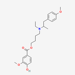 molecular formula C24H33NO5 B13839364 Mebeverine Hydrochloride Impurity H 
