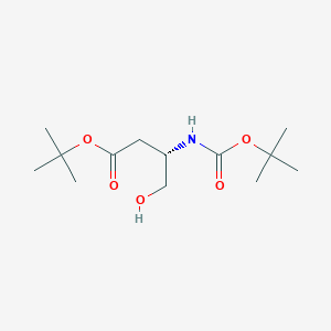 molecular formula C13H25NO5 B138394 Boc-L-aspartinol 4-tert-Butyl Ester CAS No. 153287-86-6