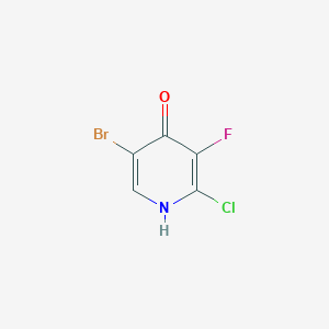 molecular formula C5H2BrClFNO B1383941 5-Bromo-2-chloro-3-fluoropyridin-4-ol CAS No. 2090368-58-2