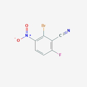 molecular formula C7H2BrFN2O2 B1383945 2-Bromo-6-fluoro-3-nitrobenzonitrile CAS No. 1807209-03-5