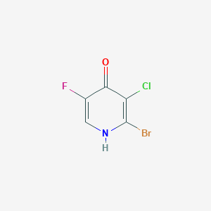 molecular formula C5H2BrClFNO B1383947 2-Bromo-3-chloro-5-fluoropyridin-4-ol CAS No. 2091180-03-7
