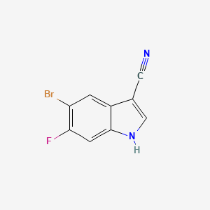 5-Bromo-6-fluoro-1H-indole-3-carbonitrile