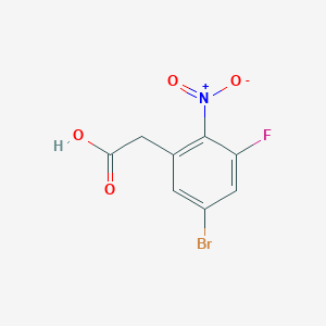 (5-Bromo-3-fluoro-2-nitrophenyl)acetic acid