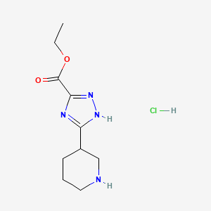 Ethyl 5-(piperidin-3-yl)-1H-1,2,4-triazole-3-carboxylate