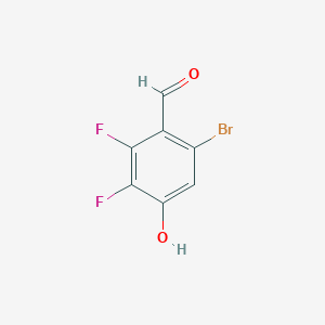 6-Bromo-2,3-difluoro-4-hydroxybenzaldehyde