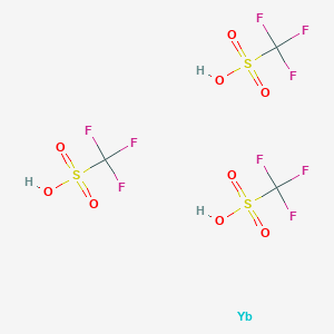 molecular formula C3H3F9O9S3Yb B13839624 Tris(trifluoromethanesulfonic acid) ytterbium 