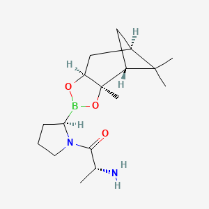 molecular formula C17H29BN2O3 B13839652 (3aR,4R,6R,7aS)-Pinanediol Ester Pyrrolidinyl Propan-1-one 
